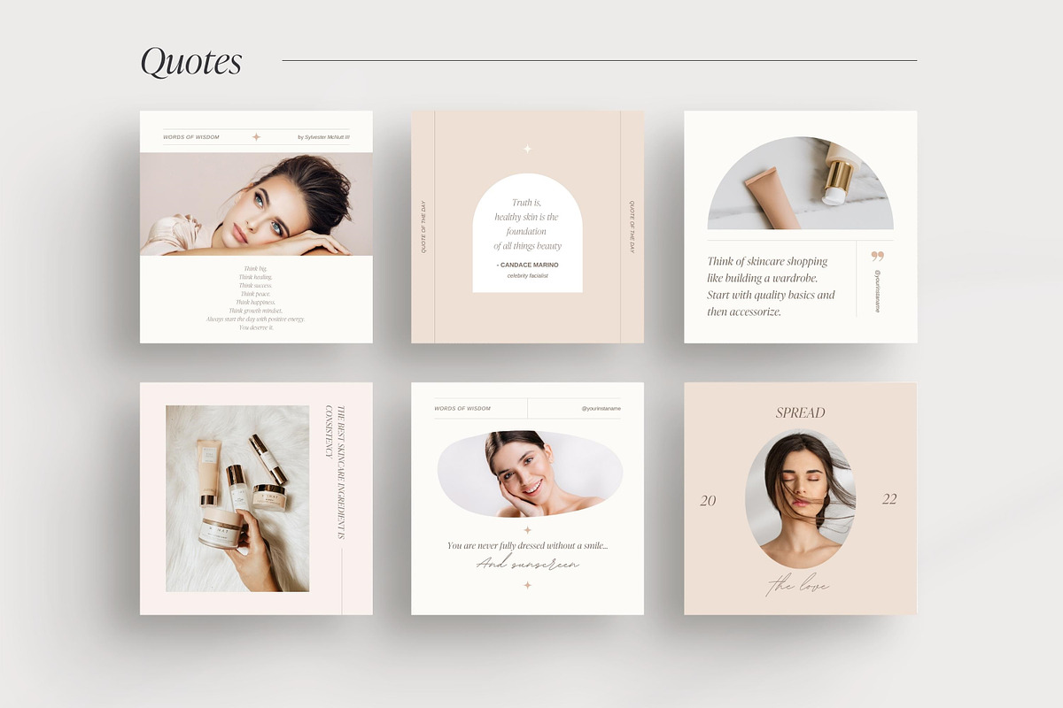 Esthetician Instagram templates, a Social Media Template by LiliesandBerries (Photo 8 of 23)