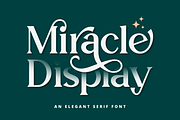 Miracle Display, a Serif Font by RockboyStd (Thumbnail 1 of 12)