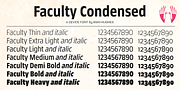 Faculty, a Sans Serif Font by Device (Thumbnail 1 of 14)