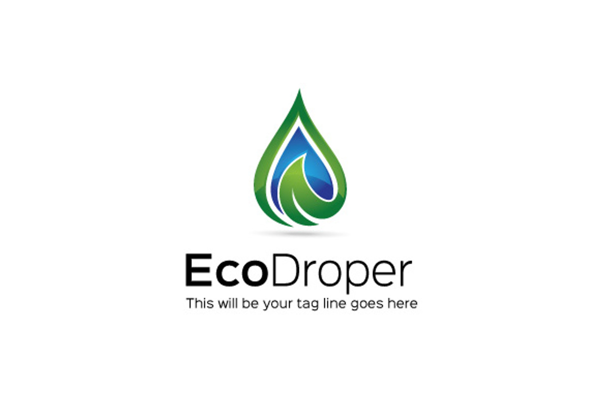Eco Droper, a Branding & Logo Template by The Branding Fusion (Photo 1 of 4)