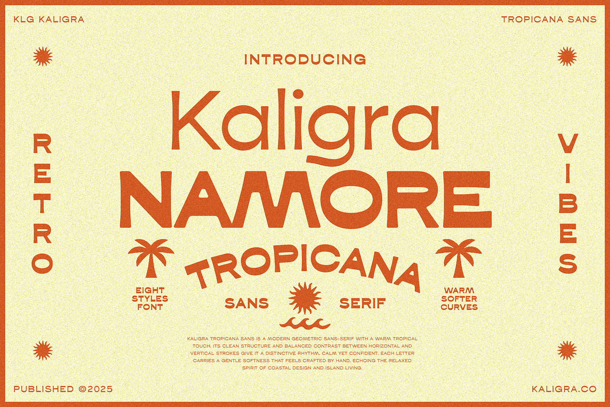 Kaligra Tropicana Sans, a Sans Serif Font by Kaligra.co (Photo 19 of 22)