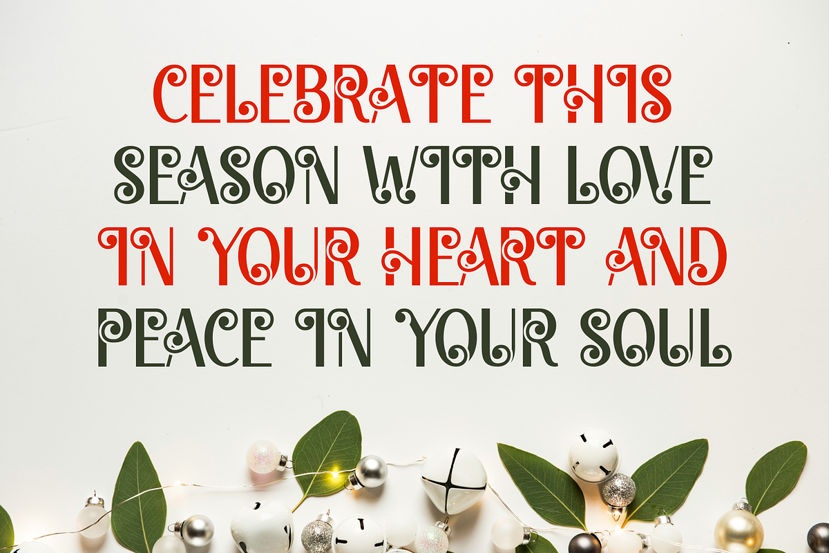 Christmas Whimsy Demo Font, a Script Font by Akrinity Digital (Photo 6 of 8)