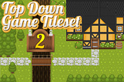 Top-Down Game Tileset 2, an Illustration by pzUH (Thumbnail 1 of 4)
