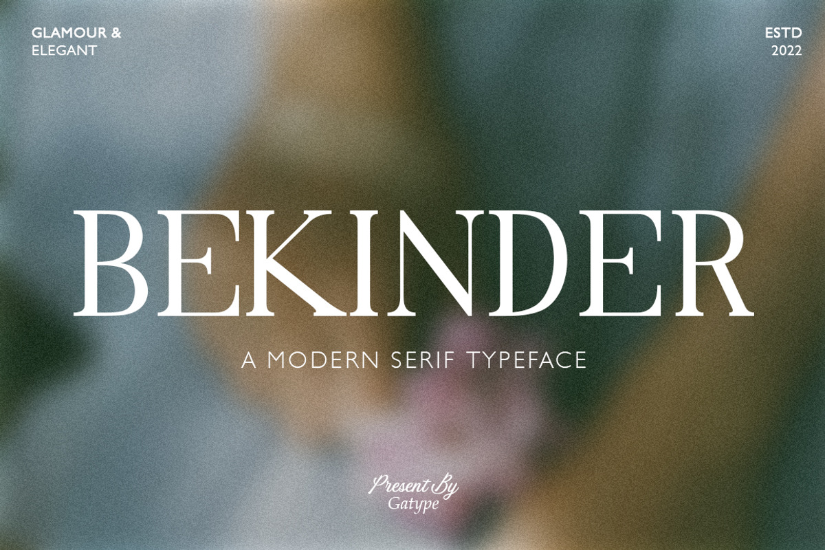 Bekinder, a Serif Font by Gatype (Photo 1 of 11)