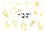 Watercolor Wheat, an Object Graphic by Zahra Makes (Thumbnail 1 of 2)