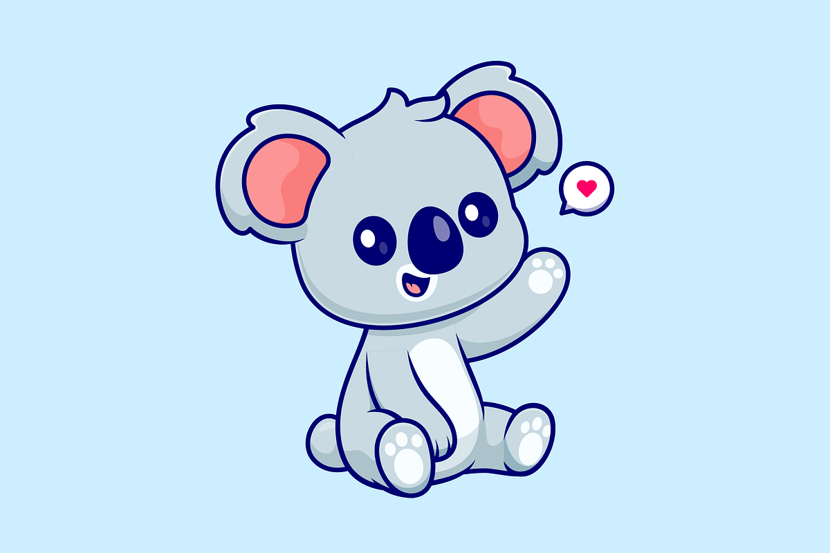 Cute Koala Sitting Cartoon, an Animal Illustration by Catalyst Labs (Photo 1 of 3)