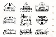 Christmas SVG - Merry Christmas SVG, a Decorative Illustration by Dasagani (Thumbnail 1 of 5)