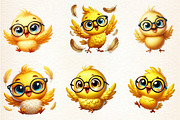 Funny Birds Clipart, an Illustration by DreamArtGraphic (Thumbnail 2 of 5)