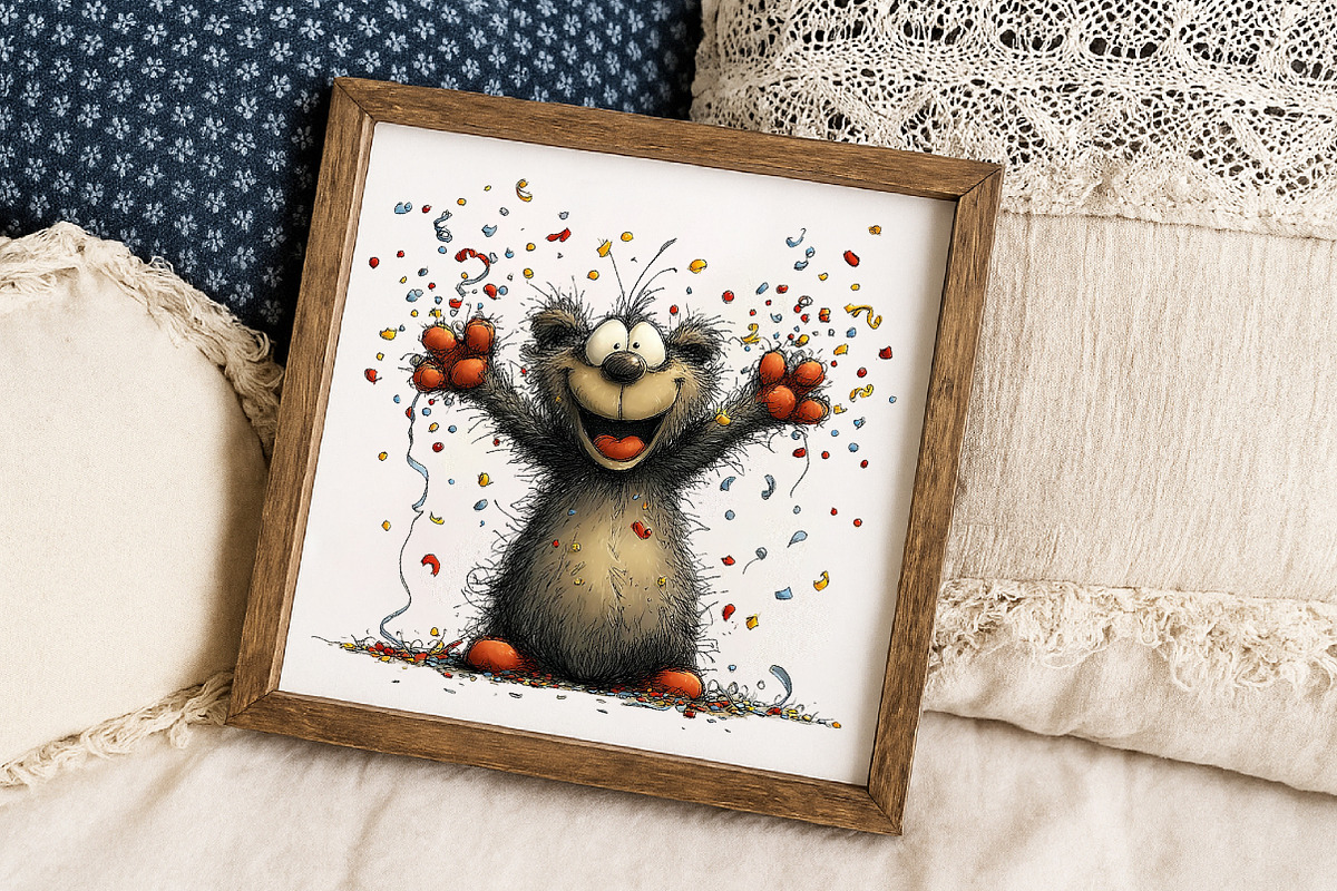 Whimsical Birthday Animals Clipart, an Illustration by Libby Wishes (Photo 6 of 7)