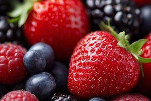 Fresh mixed berries close up, a Food & Drink Photo by MistyDay
