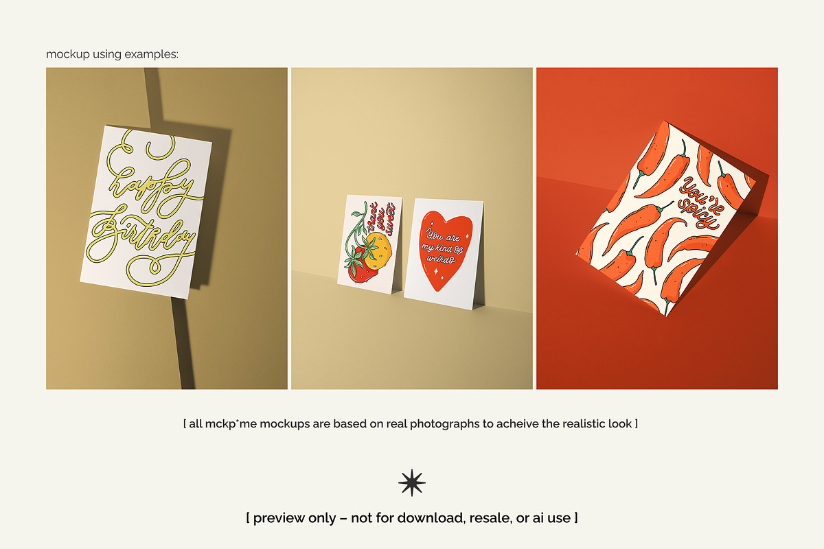DIN A/5x7 postcard psd mockup set, a Product Mockup by MCKP*ME (Photo 3 of 7)