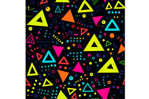 90s Neon Seamless Digital Paper