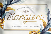 Kangtoni - Monoline Script Font, a Script Font by StringLabs (Thumbnail 1 of 11)