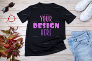 T-shirt mockup with grass & bracelet, a Print Template by TasiPas (Thumbnail 2 of 4)