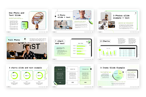 Electric Green Google Slides