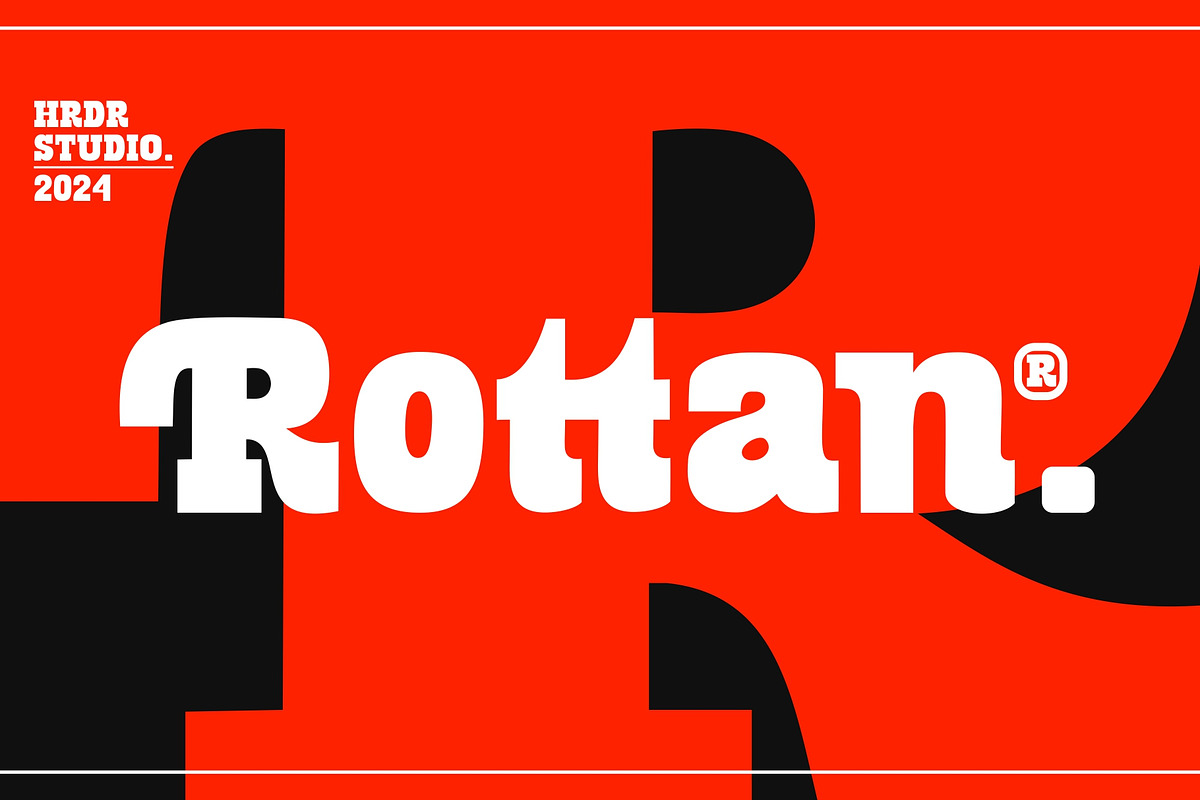 Rottan, a Slab Serif Font by HRDR (Photo 1 of 13)