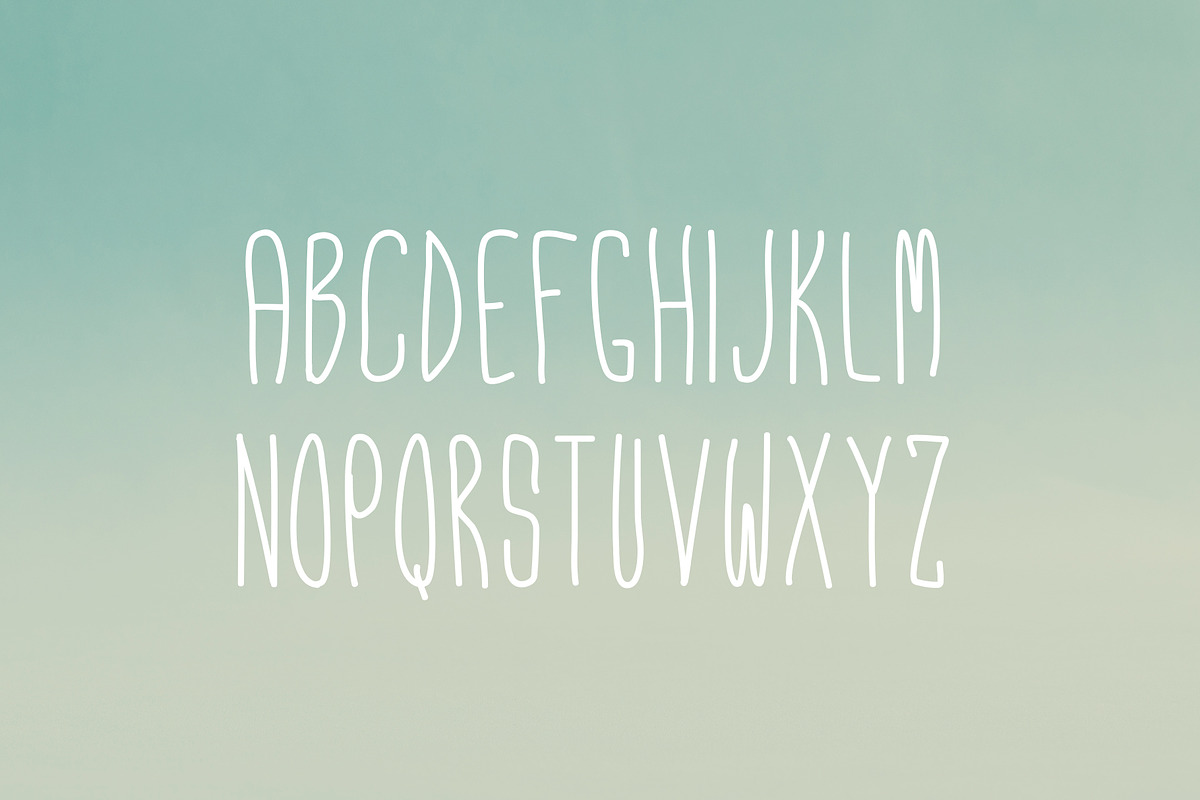 Funky - Tall & Skinny Typeface preview 2