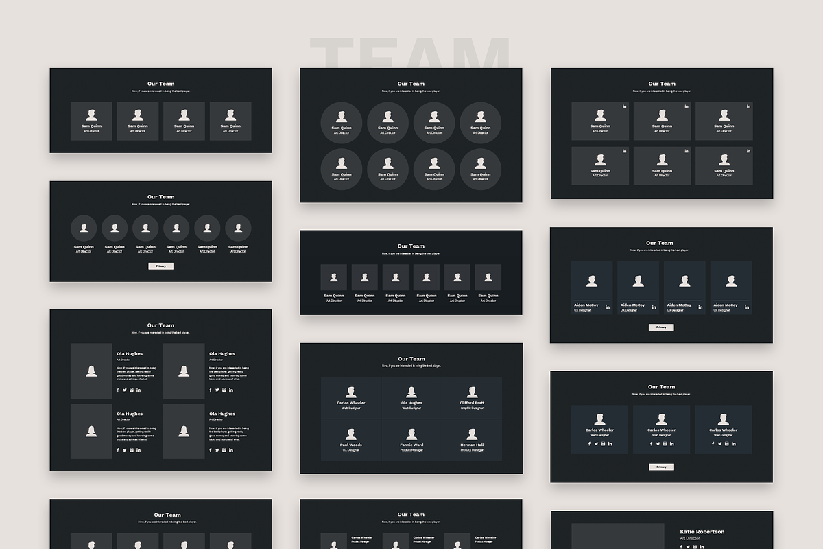 Tenebris Wireframe Kit, a Wireframe Template by Milos Knezevic (Photo 7 of 17)