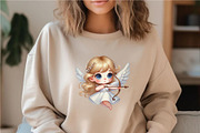 Cartoon Cupid with a bow and arrow., an Animal Illustration by KENO Mascots (Thumbnail 5 of 8)