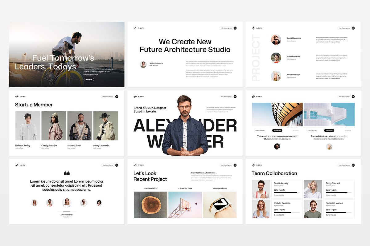 Nomu Presentation Template Design, a Presentation Template by Rocketstill (Photo 4 of 8)
