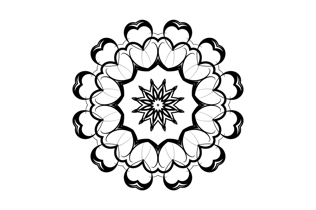 Decorative Mandala Digital Art Pack, a Decorative Illustration by NJ Himel (Photo 88 of 101)