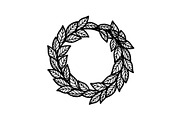Leaf Laurel Wreath Frame Bundle, an Illustration by Gaye Art (Thumbnail 9 of 51)
