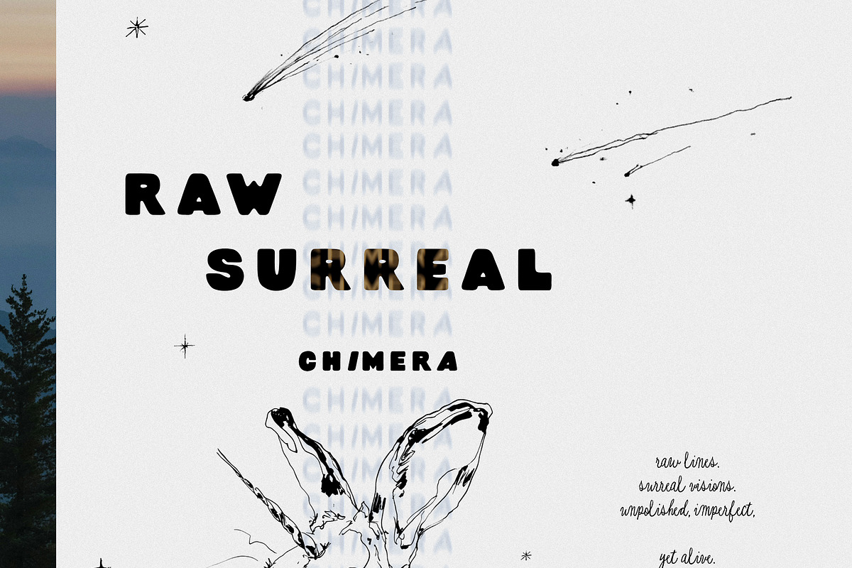 CHIMERA: Raw Surreal Line Art, an Animal Illustration by Purple (Photo 2 of 12)