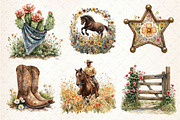 Western Spring Clipart, an Illustration by Dream Creation (Thumbnail 2 of 6)