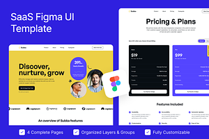 Subba - SaaS Figma Template, an UI Kit Template by FinestDevs