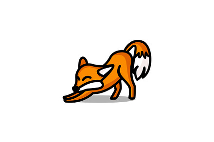 Simple cute fox illustration
