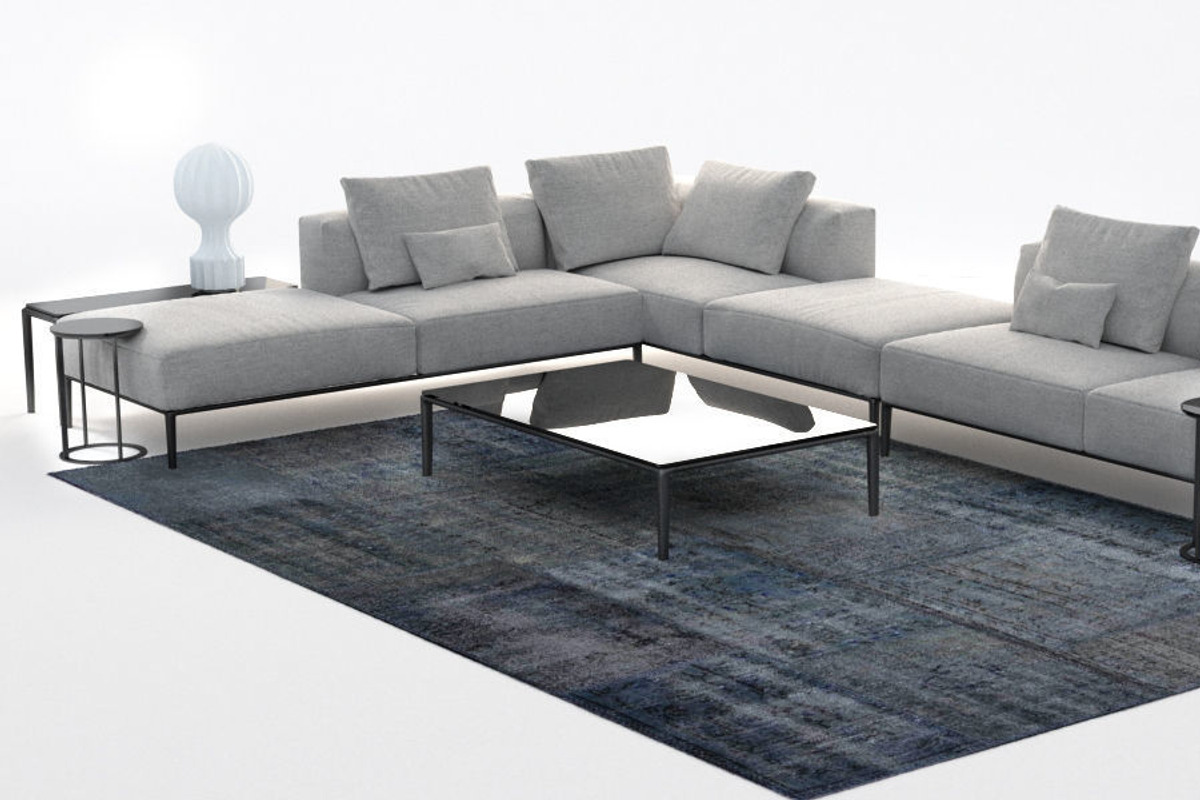 B&B Italia Michel Effe Sofa, a Furniture 3D Model by NOMODOL (Photo 2 of 7)