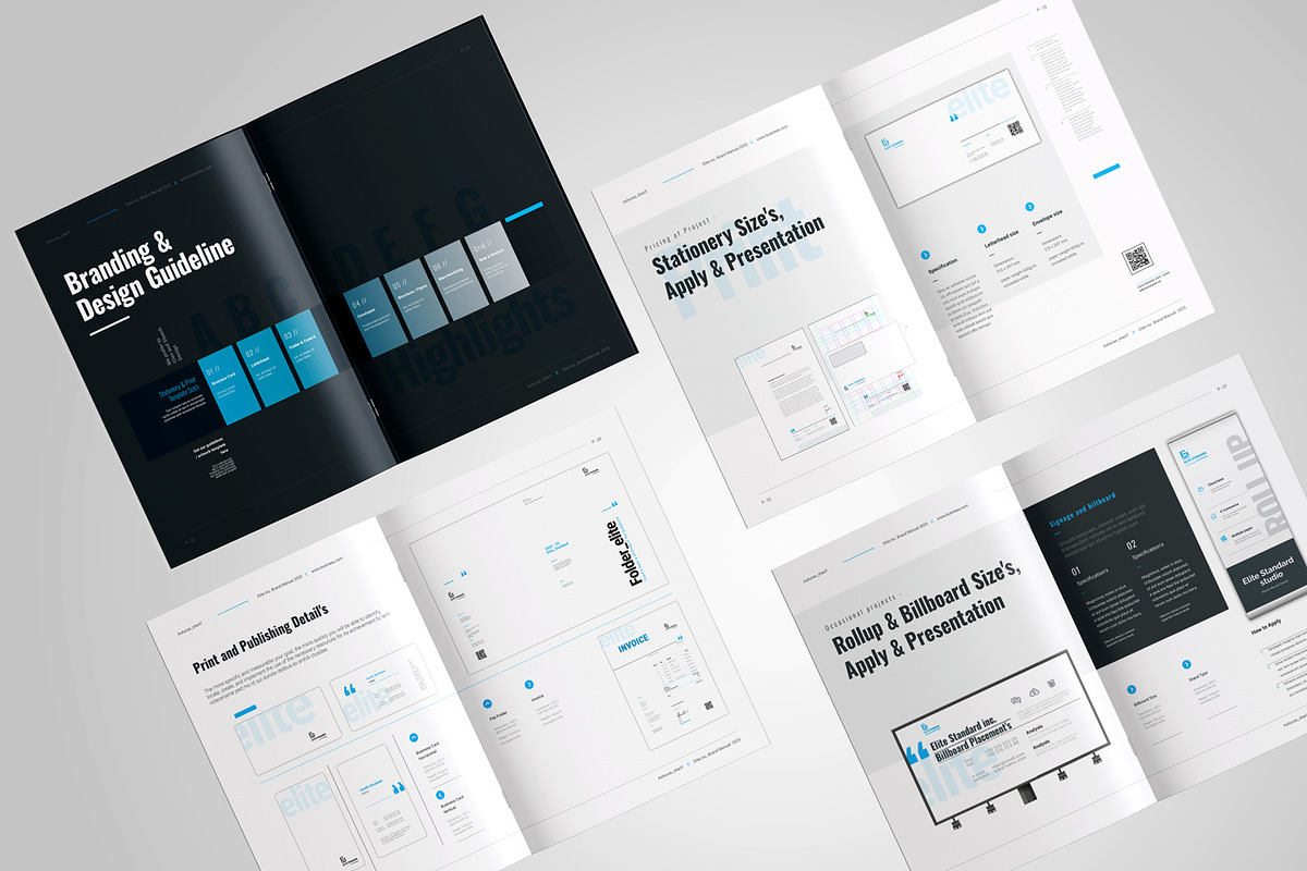 Brand Manual, a Brochure Template by Elite_Standard (Photo 6 of 8)