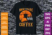 Cute Nightmare Before Coffee Shirt, an Animal Illustration by Vignette.IT (Thumbnail 3 of 3)