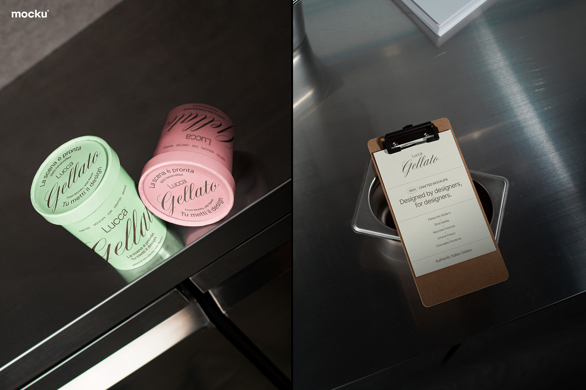 Gelato Branding Mockup Set, a Cups & Container Mockup by Mocku (Photo 5 of 20)