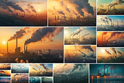 Factory Smoke - 56 images, an Industrial Photo by Handmadefont (Thumbnail 6 of 11)