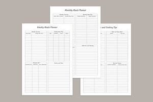 Meal Planning Pages Set V-10