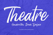 Theatre - Handwritten Brush Typeface, a Handwritten Font by Aksapix Studio (Thumbnail 1 of 7)
