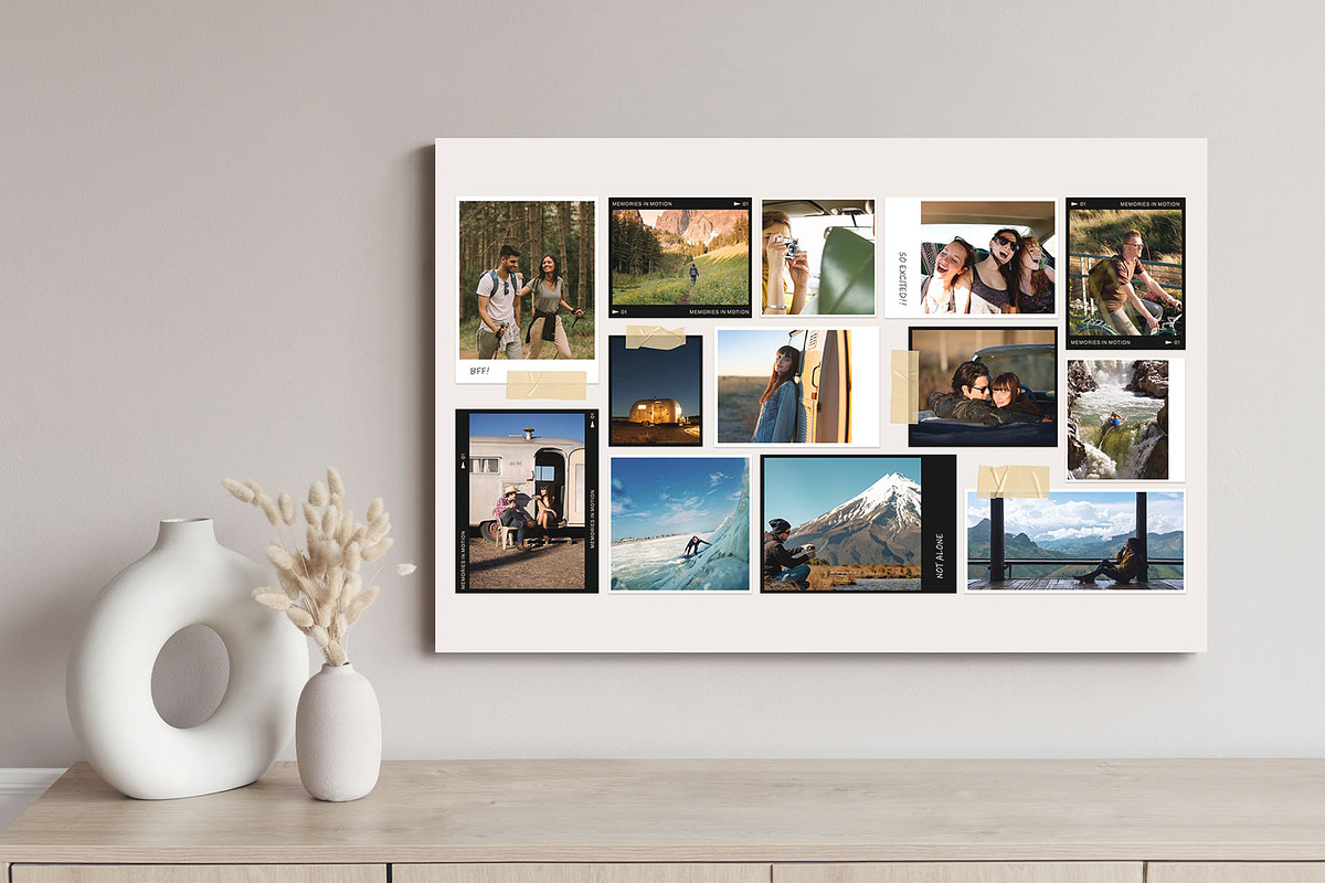 Photo Collage Template, a Background Graphic by DesignerCandies