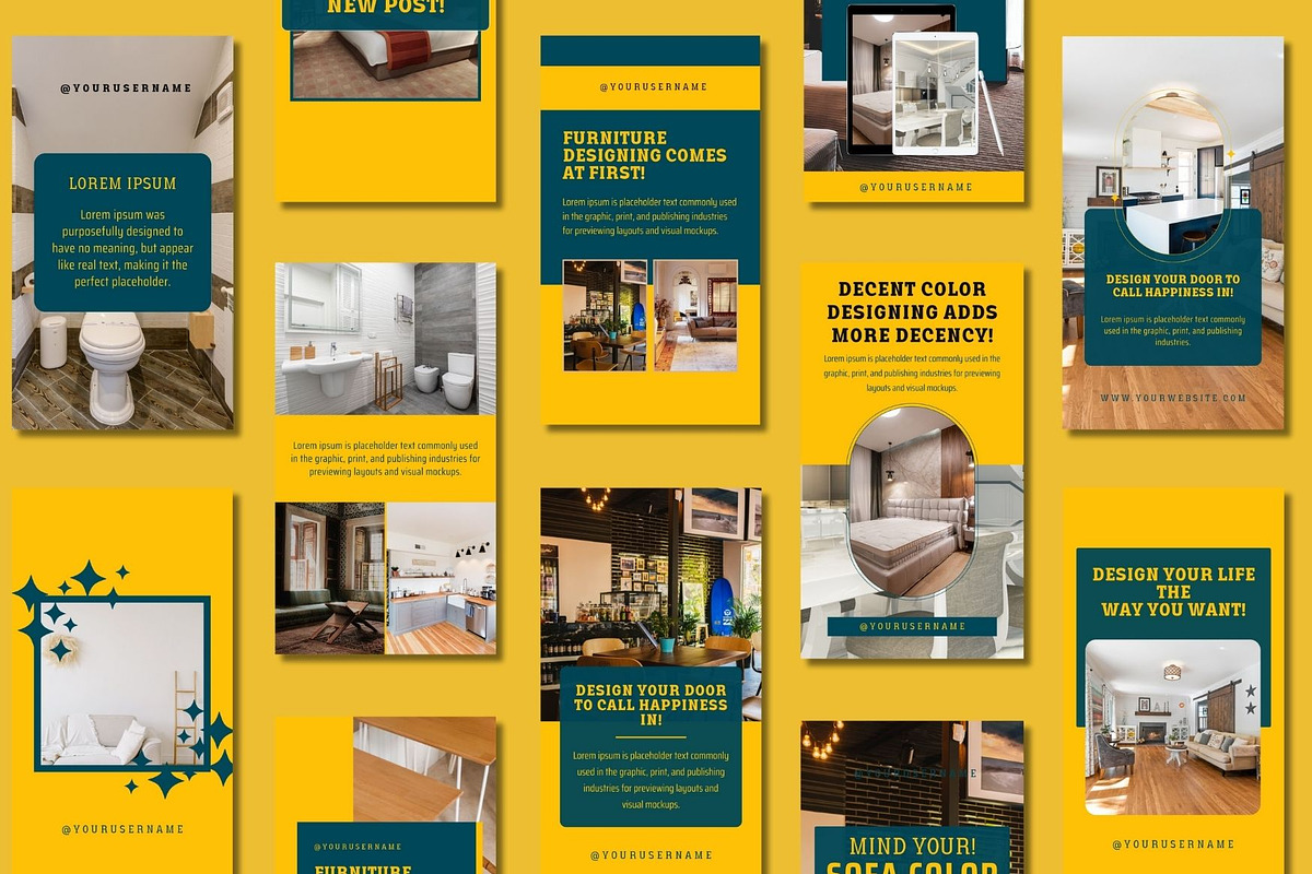 Interior Design Story Canva Template, a Templates & Theme by BoontenStudio (Photo 3 of 8)
