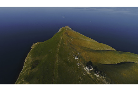 Top view of beautiful sea cape with, a Nature Photo by Media Whale Stock