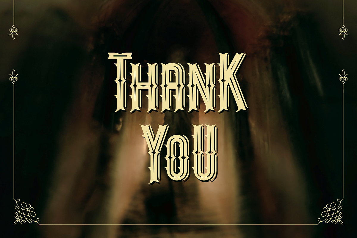 Mangarans | 6 Blackletter Series, a Blackletter Font by RT Studio (Photo 12 of 12)