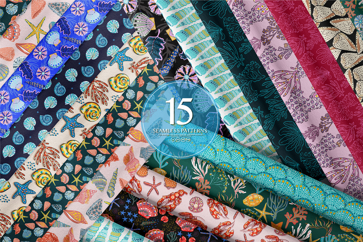 SEA-LIFE, a Pattern Graphic by MSNTY STUDIOX (Photo 3 of 24)