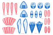 Japanese Cuisine Vector Collection, a Food Illustration by Lubov Illustrations Shop (Thumbnail 2 of 7)