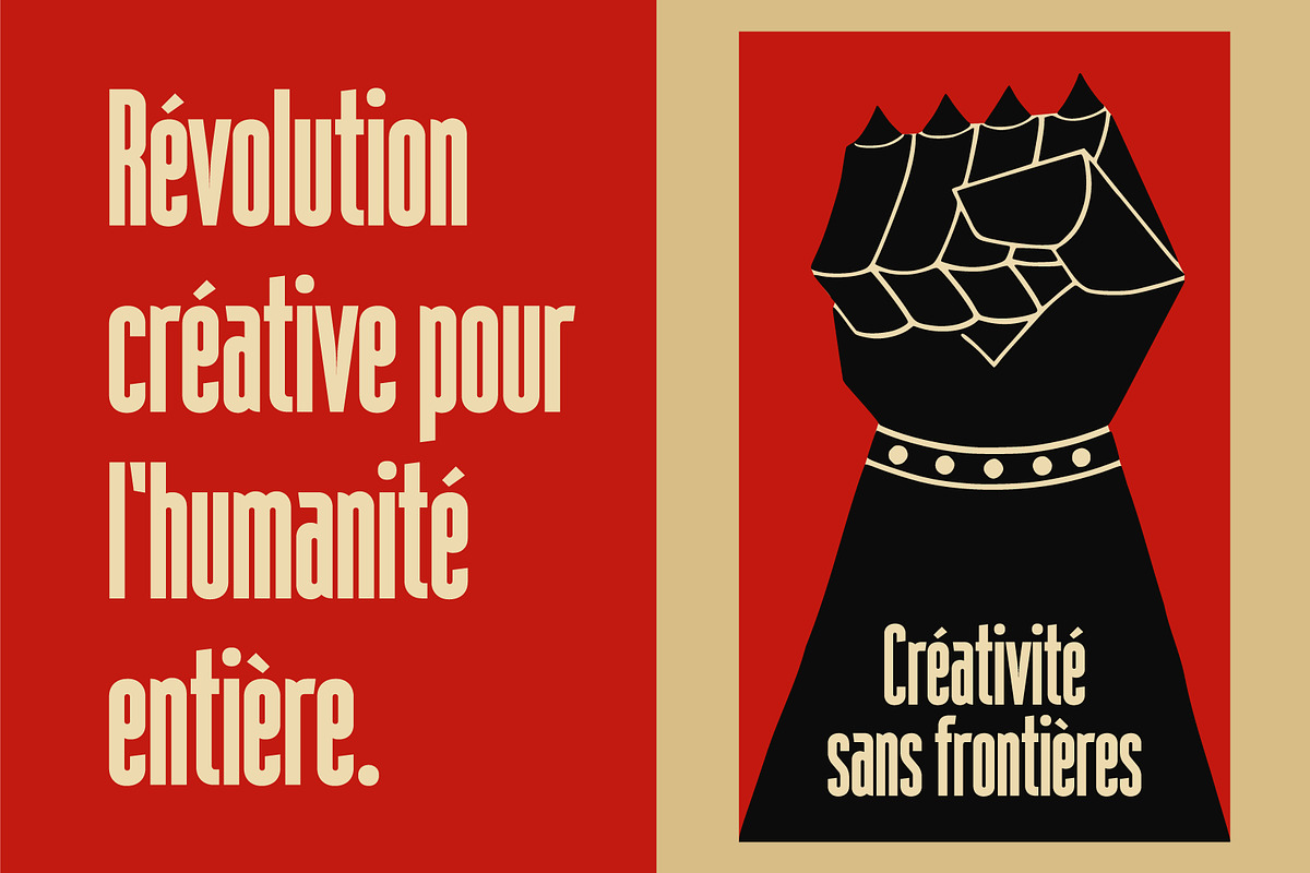 Marxis – Retro Condensed Propaganda, a Sans Serif Font by Juru Rancang Studio (Photo 4 of 9)
