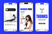 Blue Gym Fitness Story Post Set, a Social Media Template by MightyDesign (Thumbnail 3 of 6)