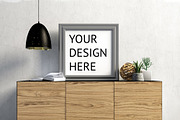 9 mock up poster frame in interior, a Print Template by ChromiumHeart (Thumbnail 3 of 10)