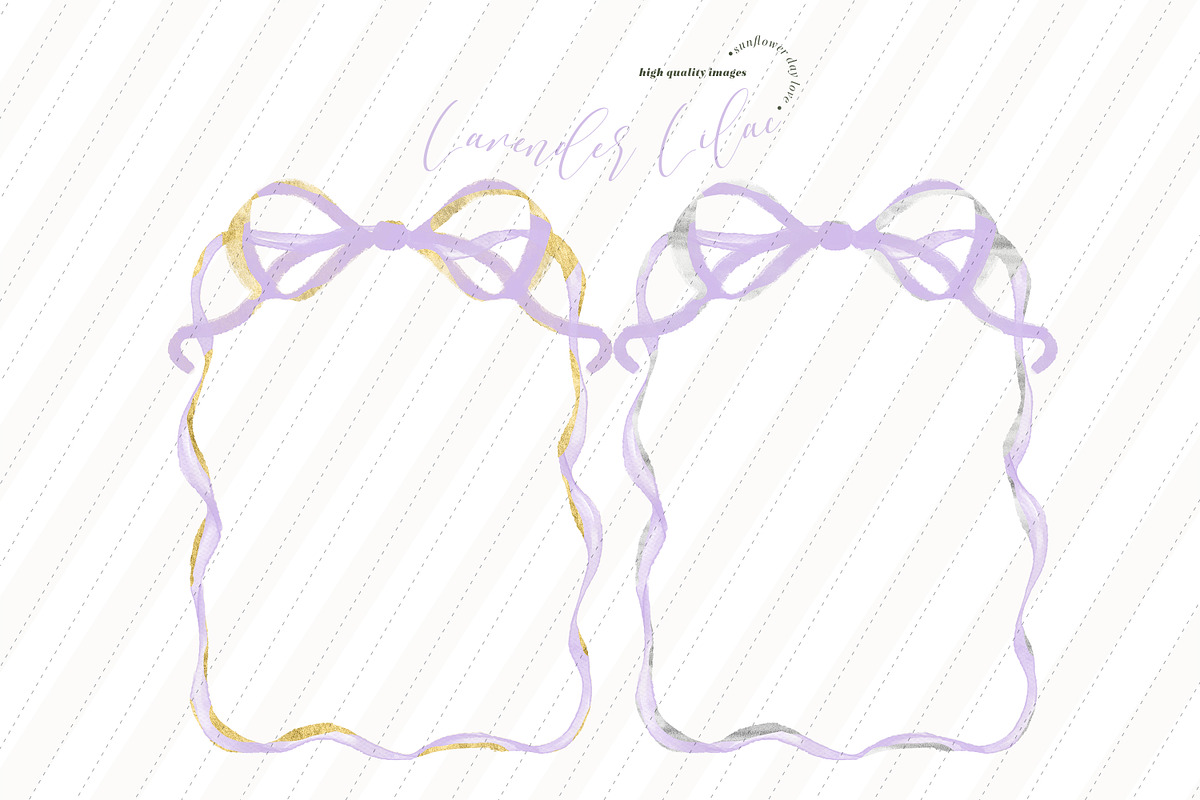 Whimsical Lavender Frames Clipart, an Illustration by Sunflower Day Love (Photo 3 of 4)