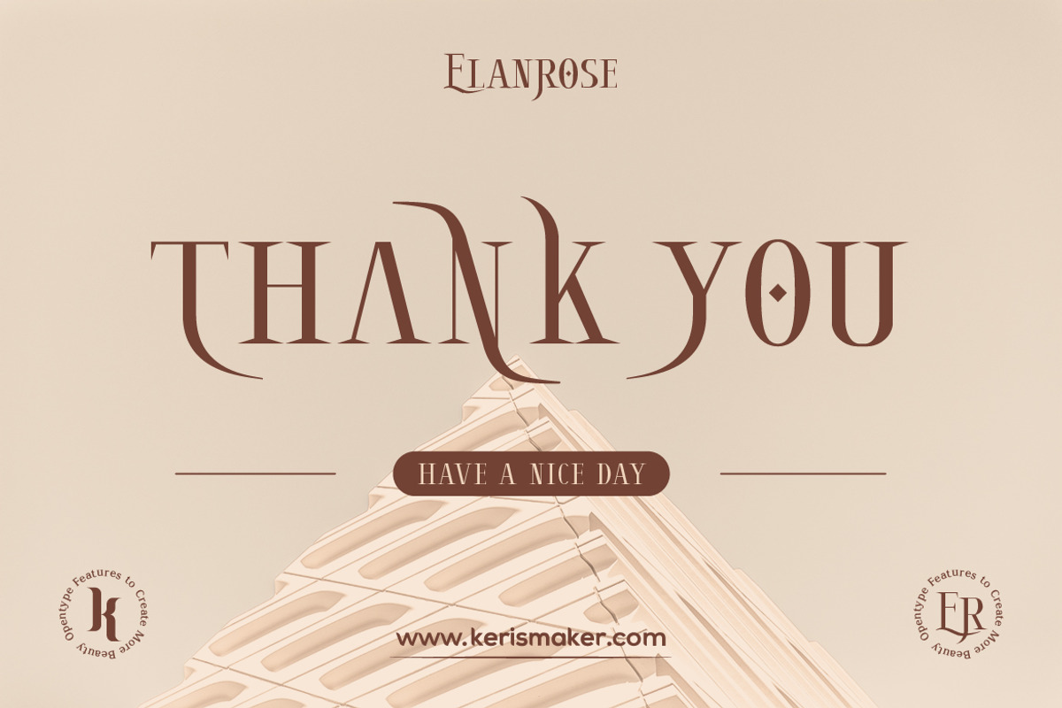 Elanrose, a Serif Font by kerismaker (Photo 12 of 12)