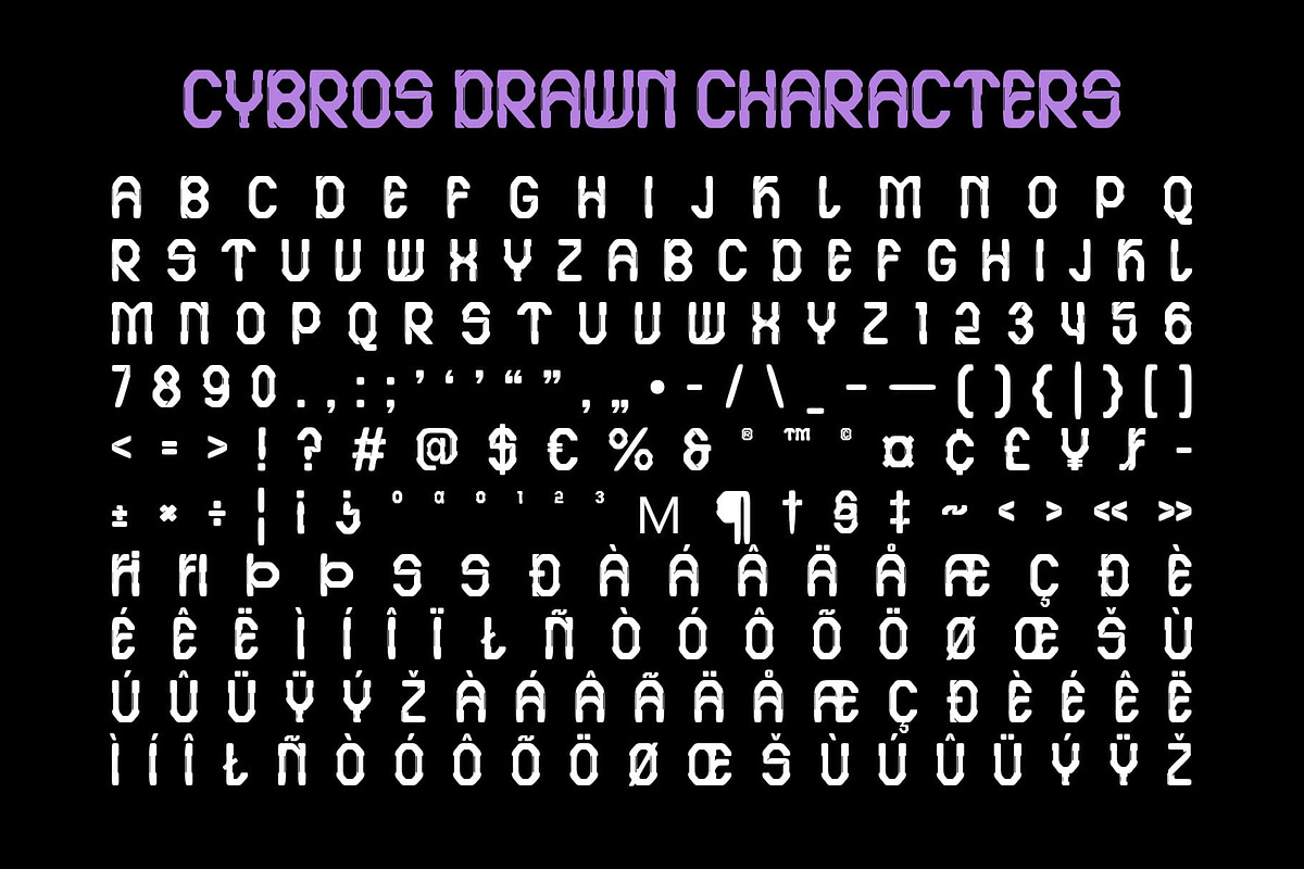 Cybros Drawn, a Sans Serif Font by Craft Supply Co. (Photo 8 of 8)