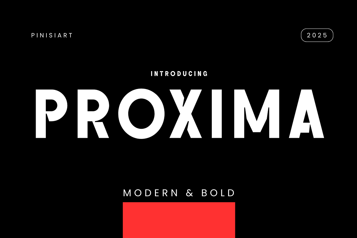 PROXIMA, a Sans Serif Font by Pinisi ART (Photo 1 of 10)